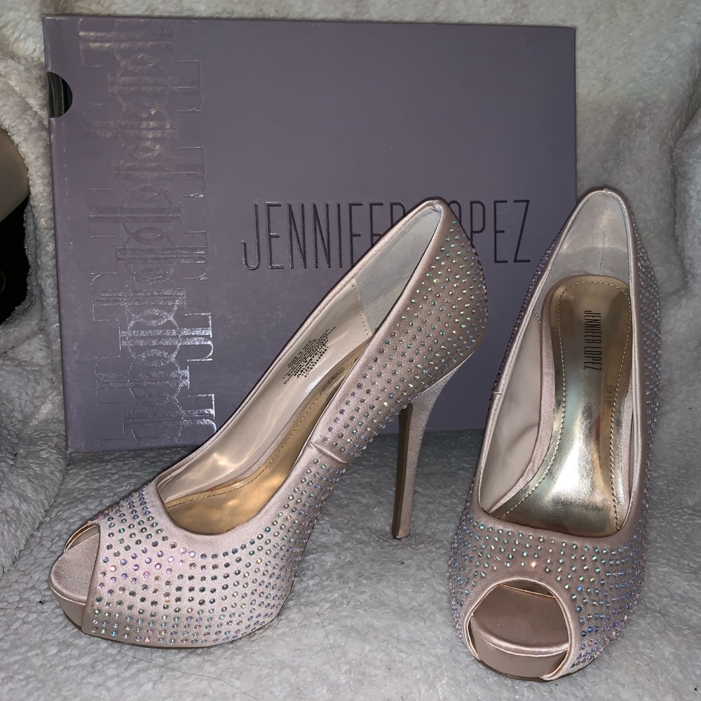 Jennifer Lopez “JLBlingyBlush” Crystal Dress Heel